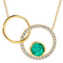 Chatham lab-grown chrysoberyl pendant, style CP5576YCH