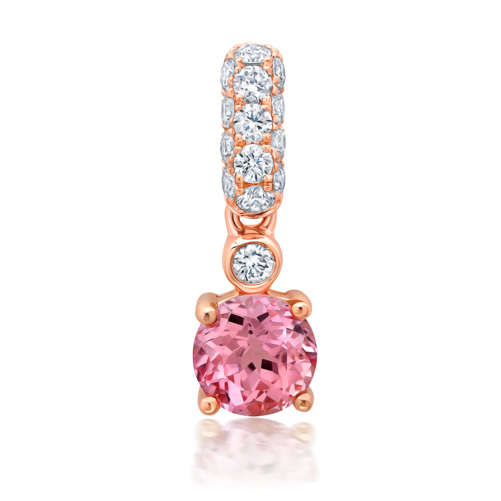 Chatham lab-grown champagne sapphire pendant, style CP5642RCS