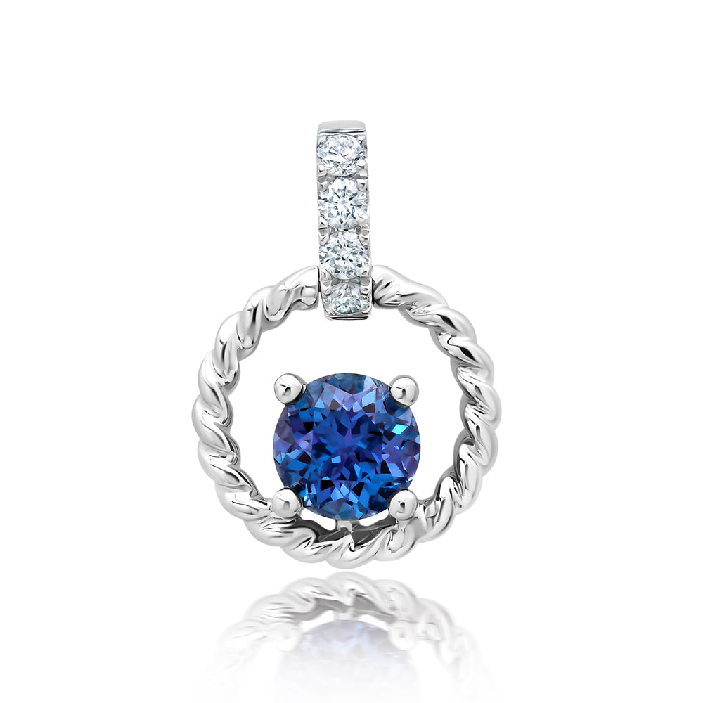 Chatham lab-grown alexandrite pendant, style CP5645WAL