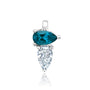 Chatham lab-grown spinel pendant in 14k white gold, style CP5654WPA