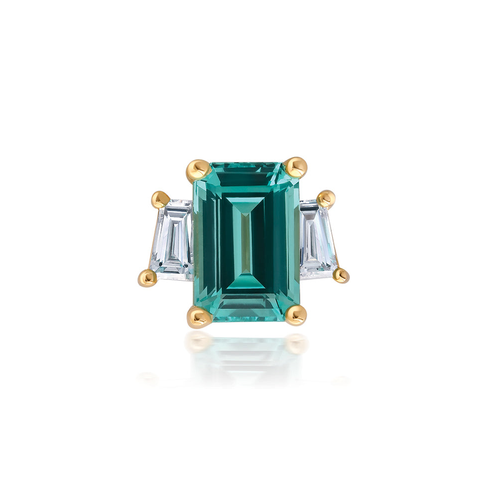 Chatham lab-grown chrysoberyl pendant, style CP5657YCH