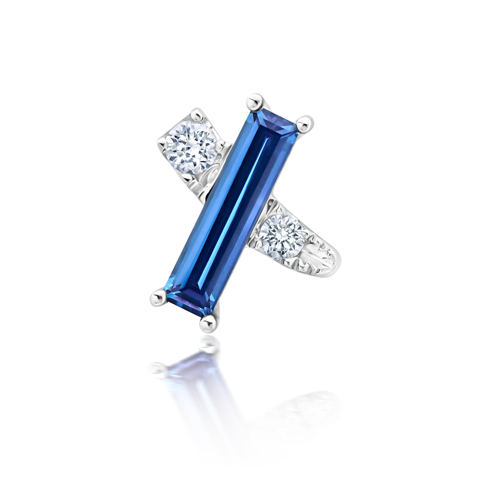 Chatham lab-grown alexandrite pendant, style CP5658WAL