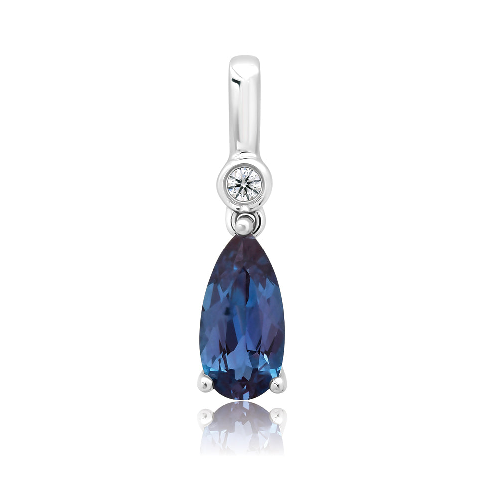 Chatham lab-grown alexandrite pendant, style CP5666WAL