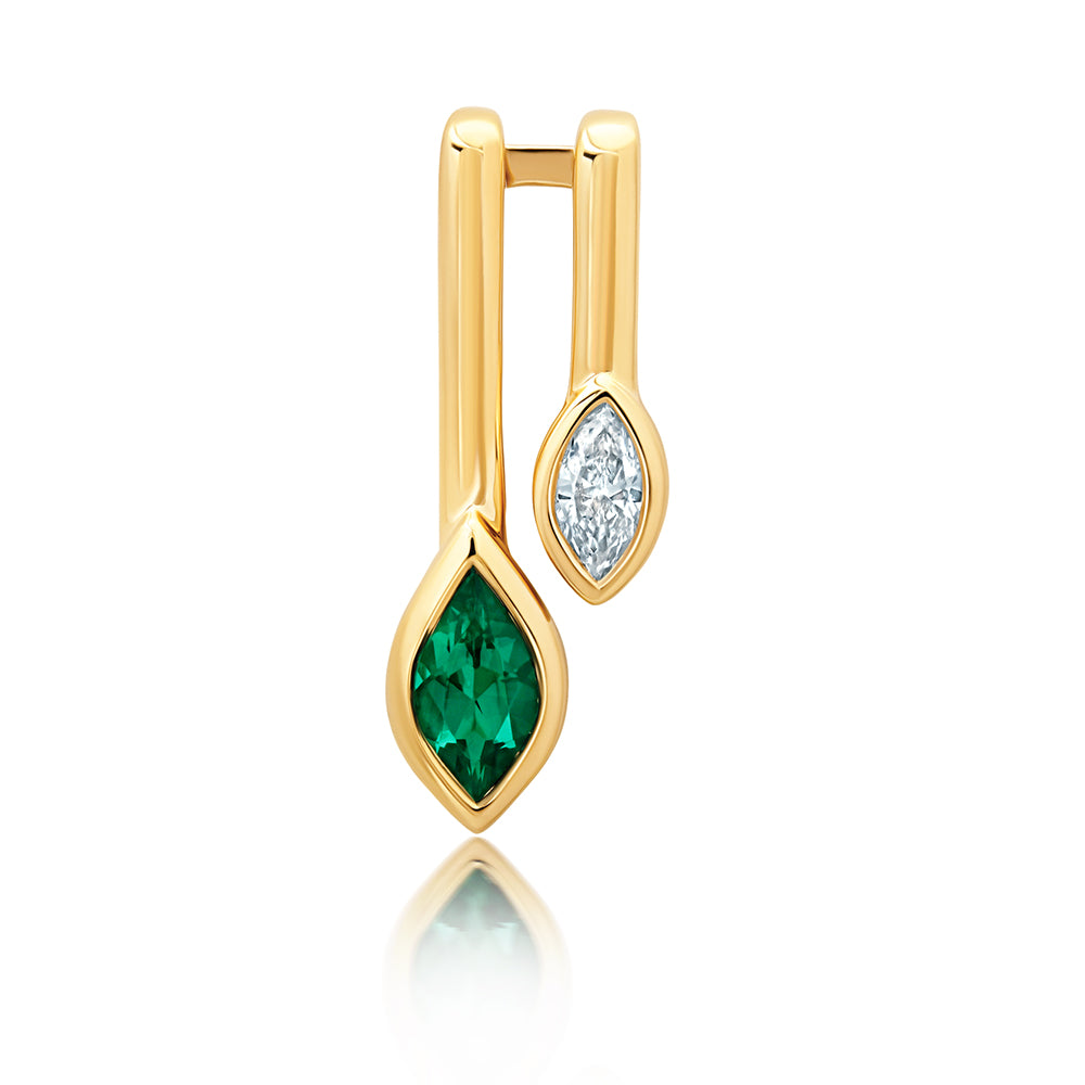 Chatham lab-grown emerald pendant, style CP5668YEM