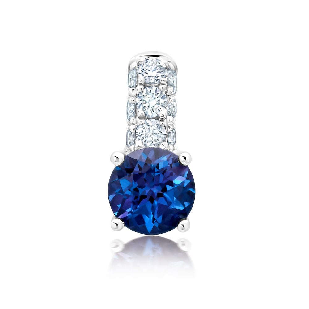 Chatham lab-grown alexandrite pendant, style CP5674WAL