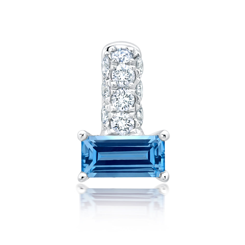 Chatham lab-grown aqua blue spinel pendant, style CP5675WAQ