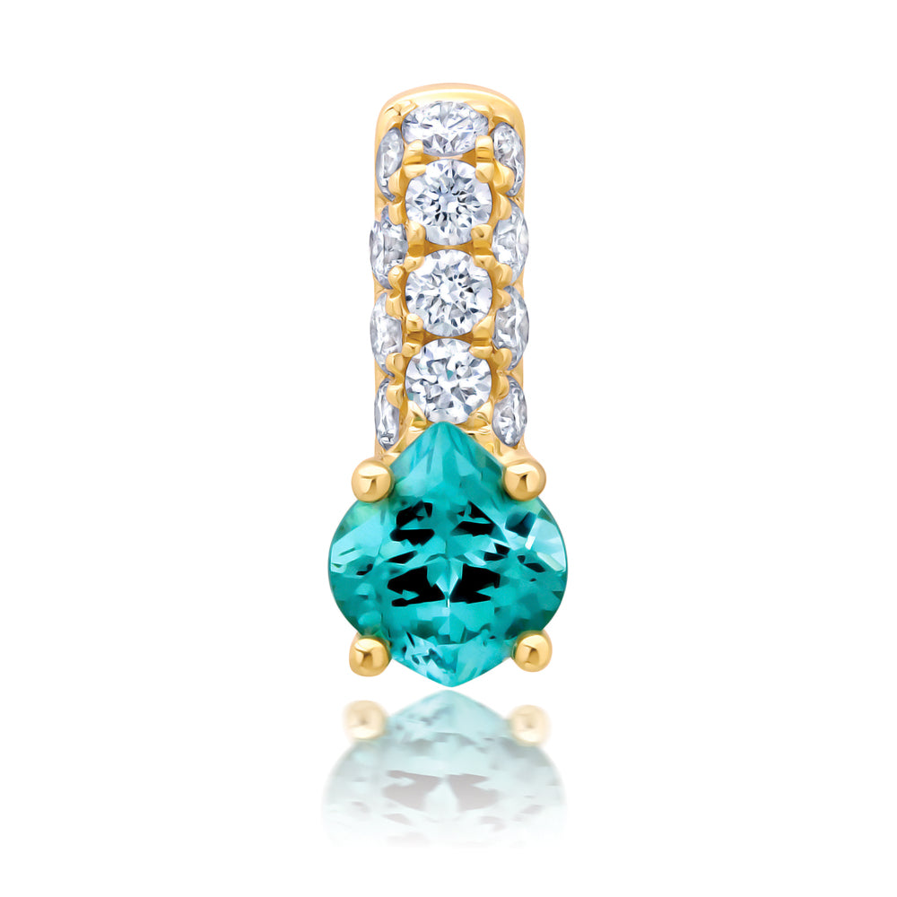 Chatham lab-grown chrysoberyl pendant, style CP5676YCH