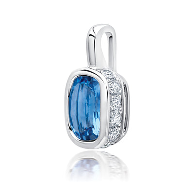 Aqua Blue Spinel Pendant
