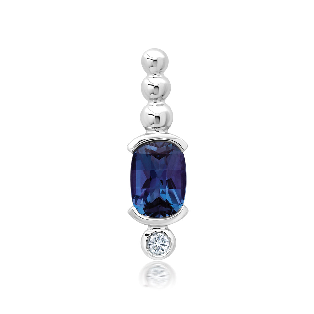 Chatham lab-grown alexandrite pendant, style CP5684WAL