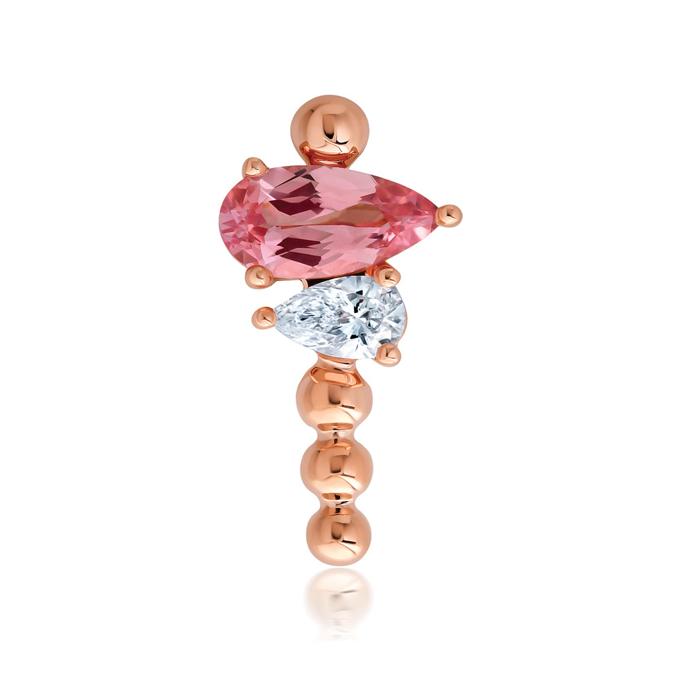 Chatham lab-grown champagne sapphire pendant, style CP5685RCS