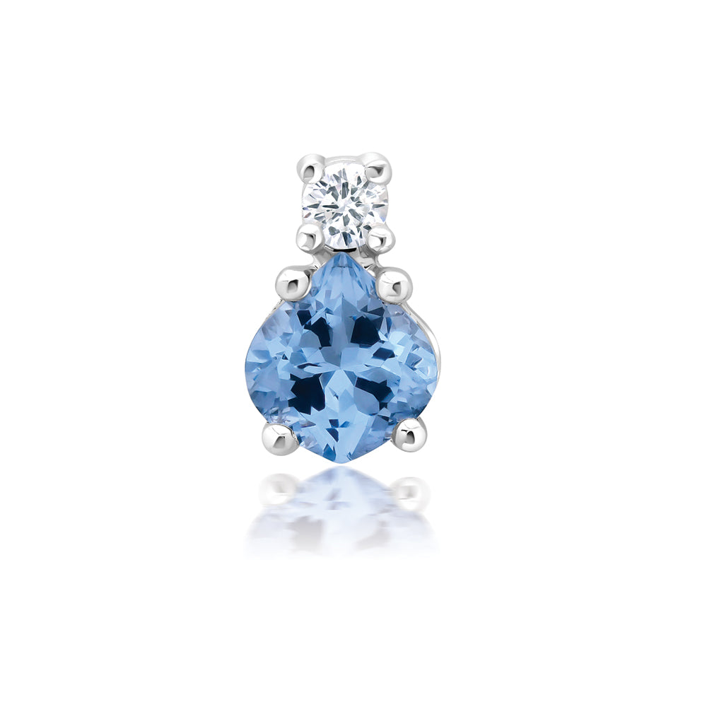 Chatham lab-grown aqua blue spinel pendant, style CP5686WAQ