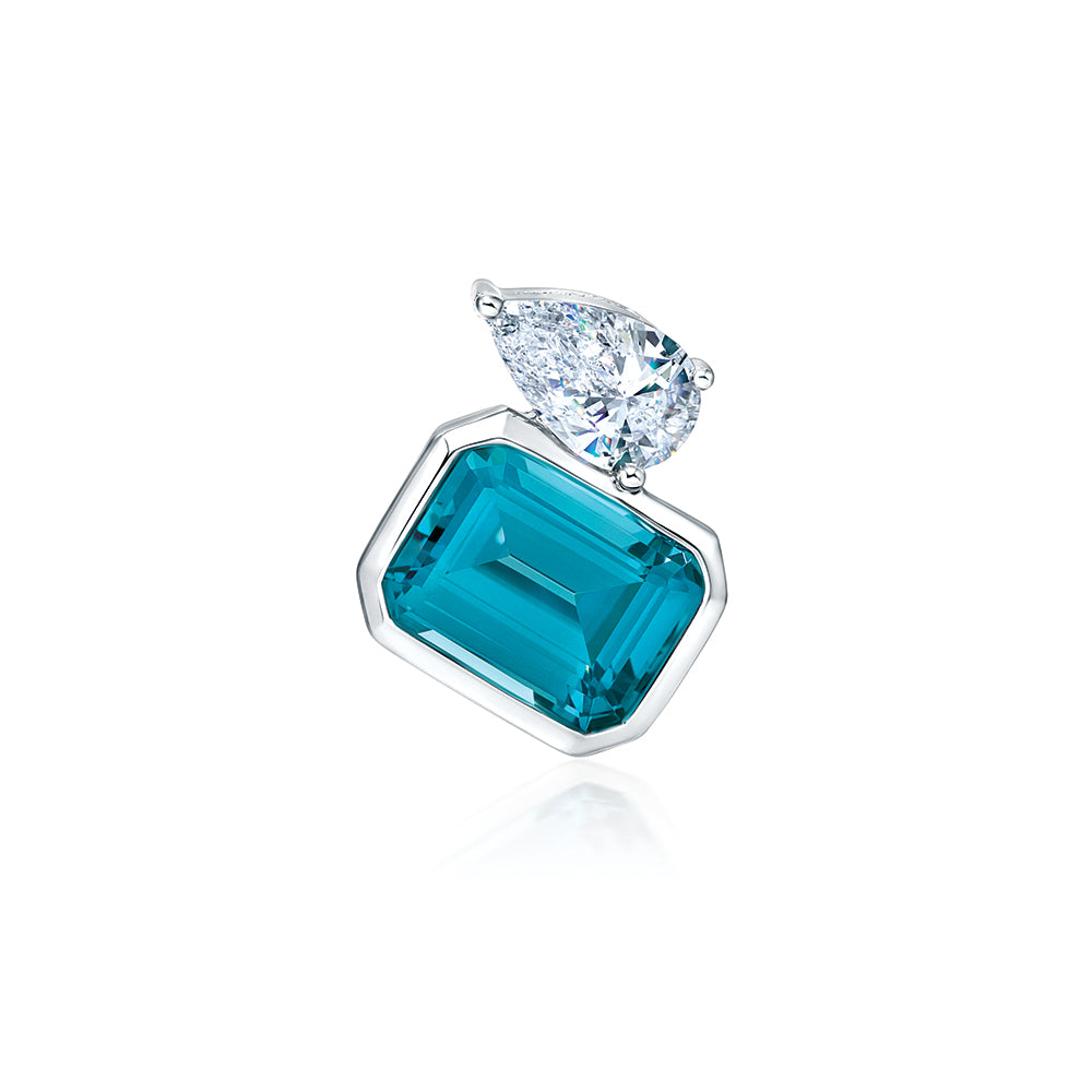 Paraiba Colored Spinel Pendant