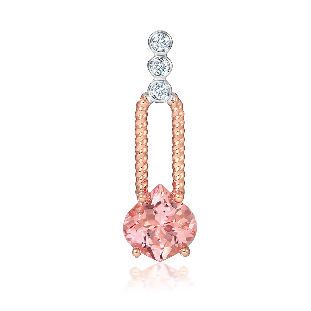 Champagne Sapphire Pendant