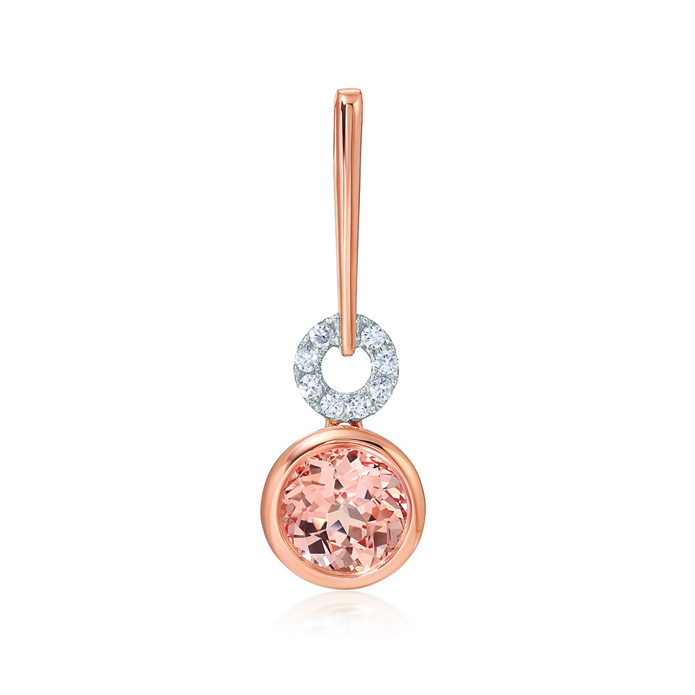 Champagne Sapphire Pendant