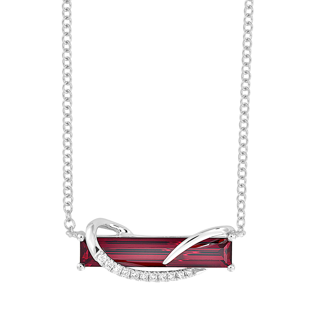 Chatham lab-grown ruby necklace