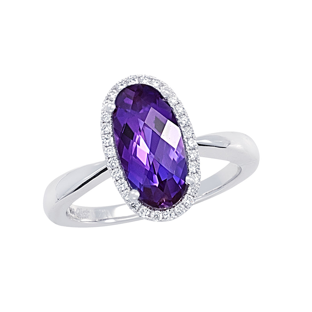 Chatham lab-grown alexandrite ring, style CR10423WAL