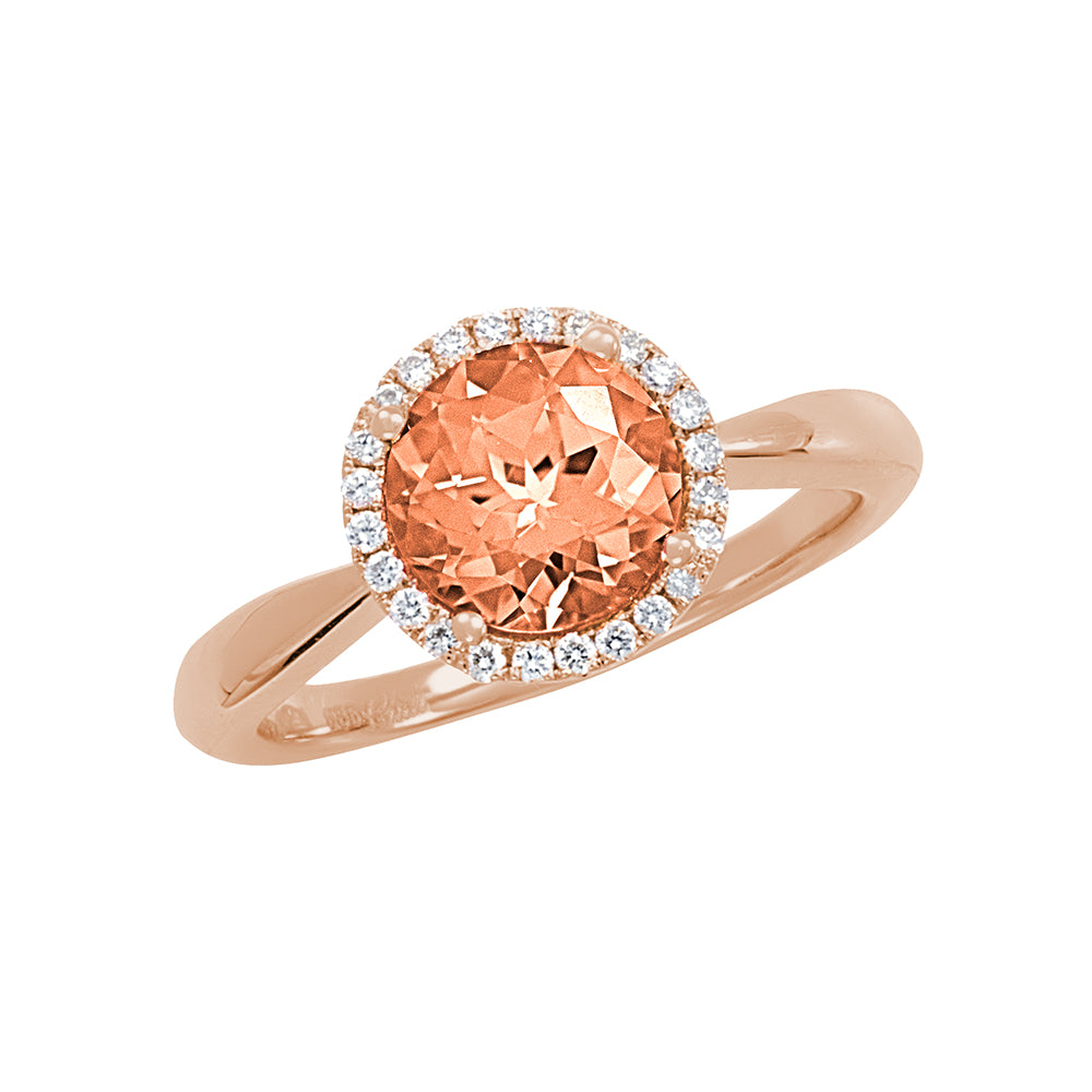 Chatham lab-grown champagne sapphire ring, style CR10424RCS