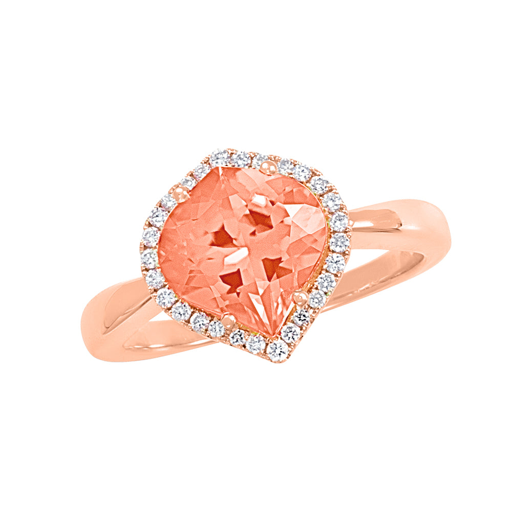 Chatham lab-grown champagne sapphire ring, style CR10425RCS