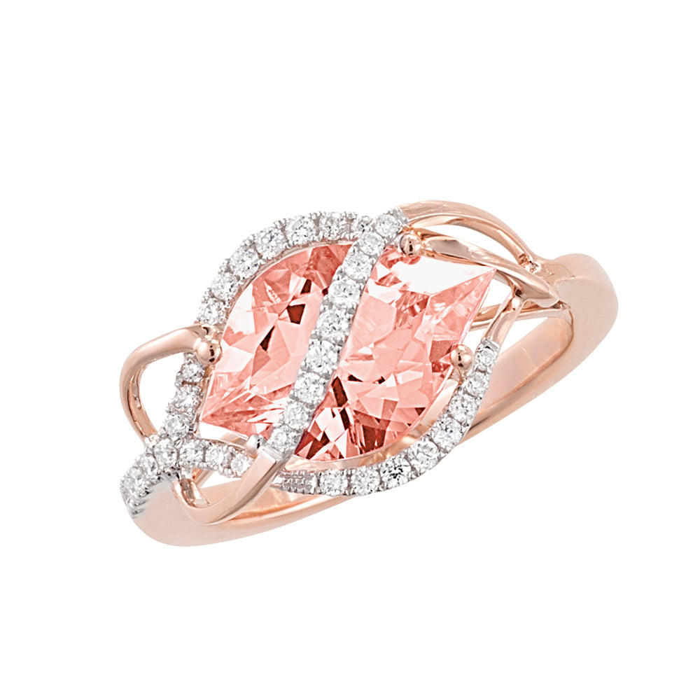 Chatham lab-grown champagne sapphire ring, style CR10598RCS