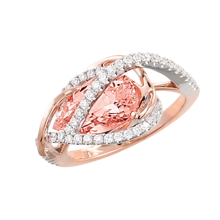 Champagne Sapphire Ring