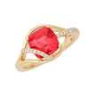Padparadscha Ring-CR11737YPD