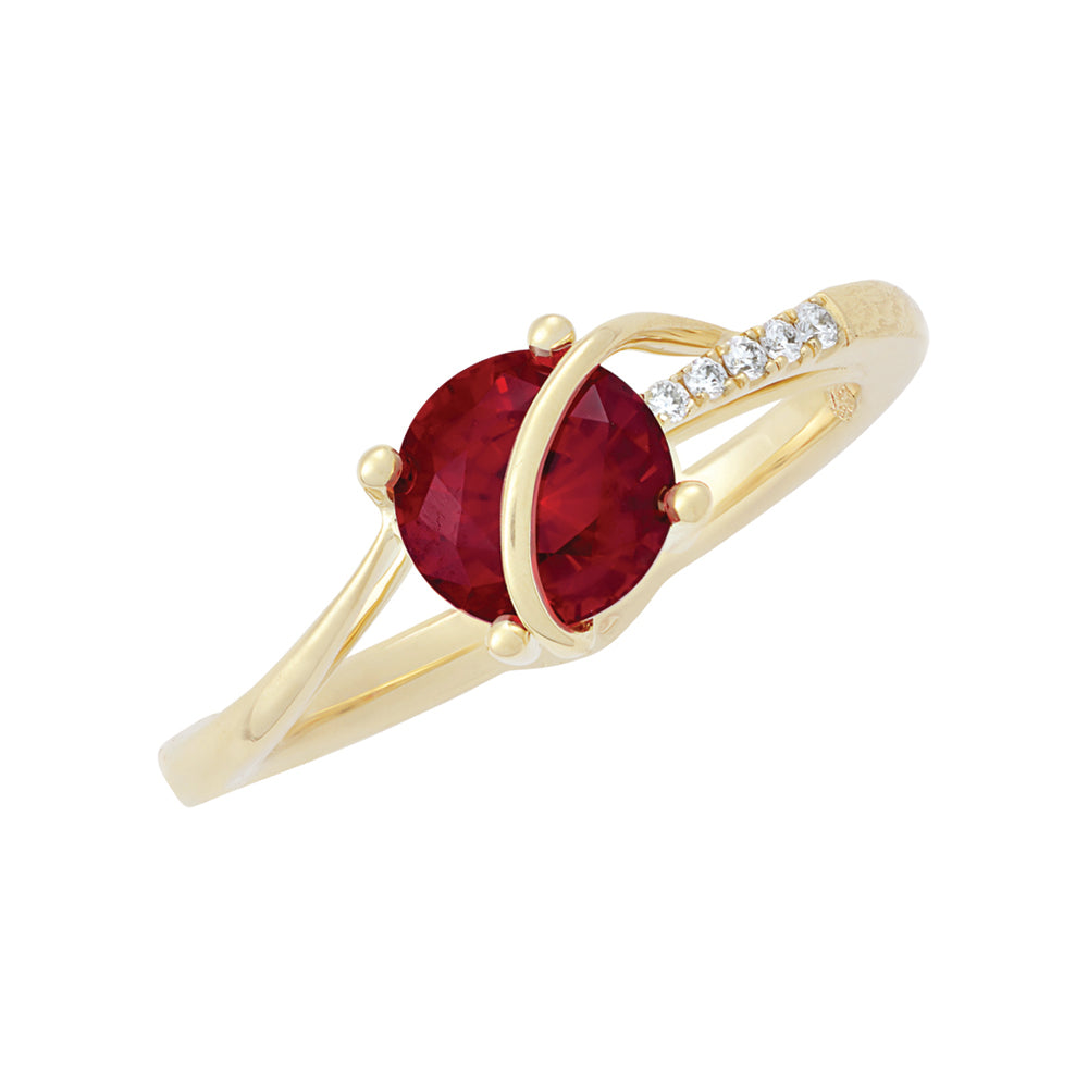 Chatham lab-grown ruby ring, style CR11752YRU
