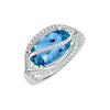 Aqua Blue Spinel Ring