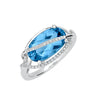 Aqua Blue Spinel Ring