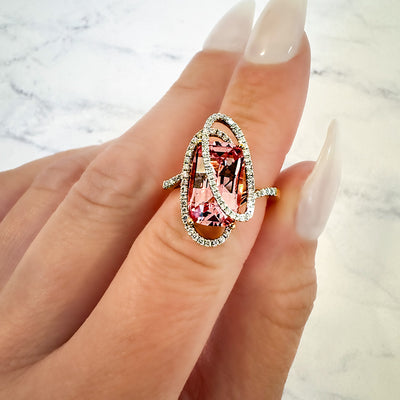 Champagne Sapphire Ring