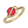 Padparadscha Ring-CR12375YPD