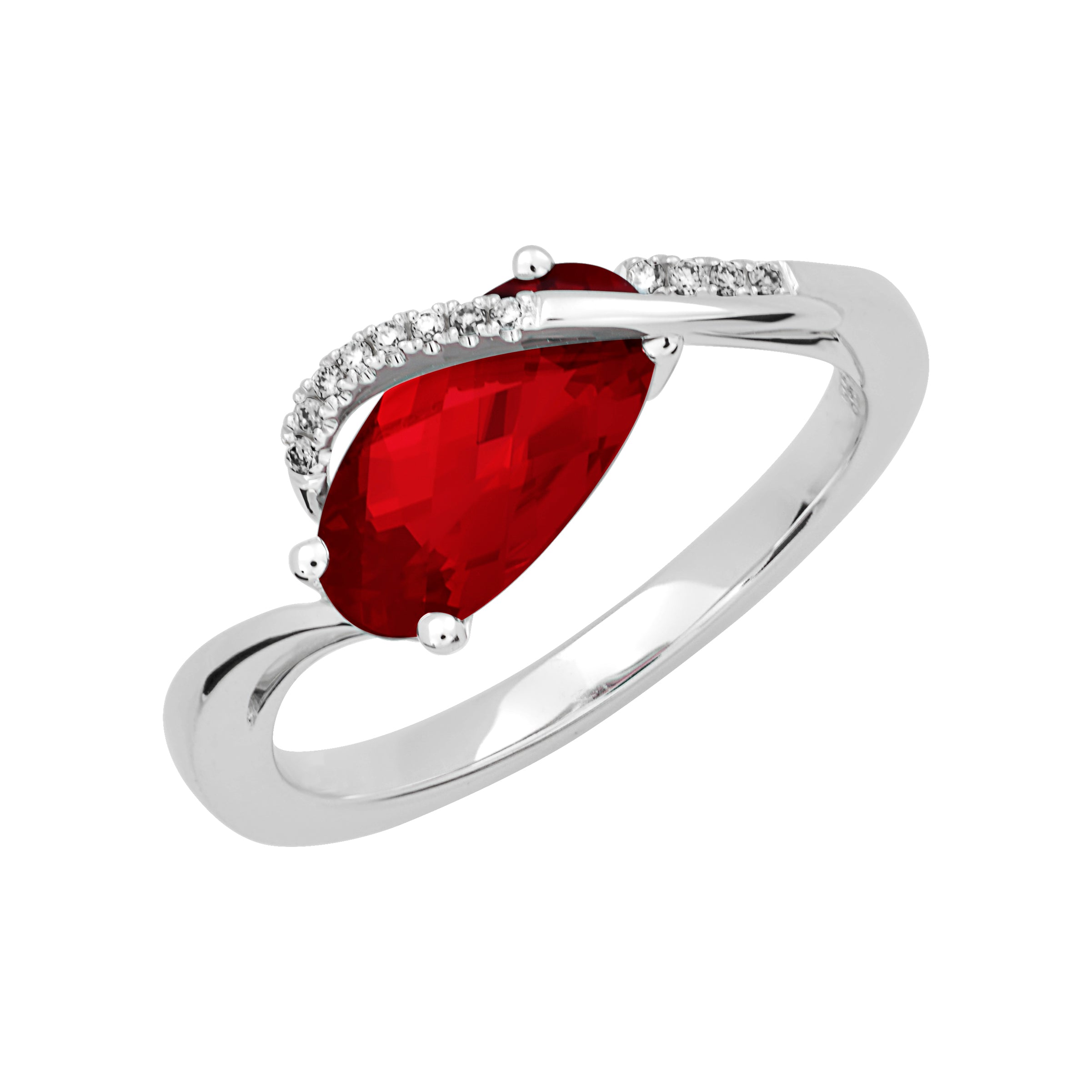 Chatham lab-grown ruby ring, style CR12402WRU