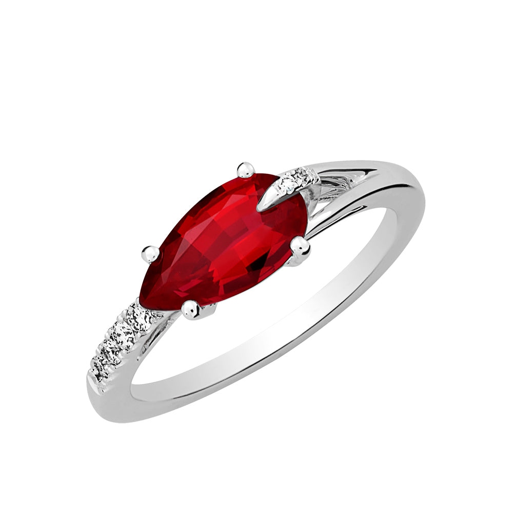 Chatham lab-grown ruby ring, style CR12406WRU