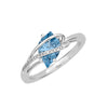 Aqua Blue Spinel Ring