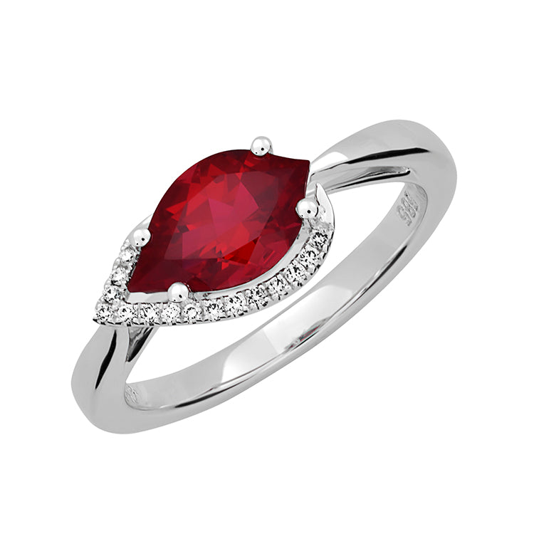 Chatham lab-grown ruby ring, style CR12418WRU