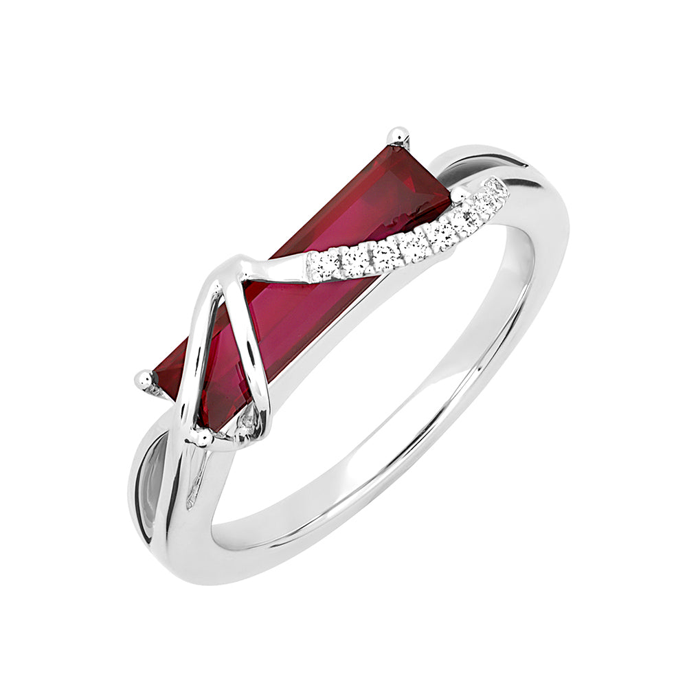 Chatham lab-grown ruby ring, style CR13116WRU