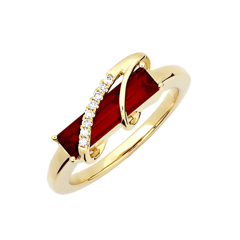 Chatham lab-grown ruby ring, style CR13117YRU