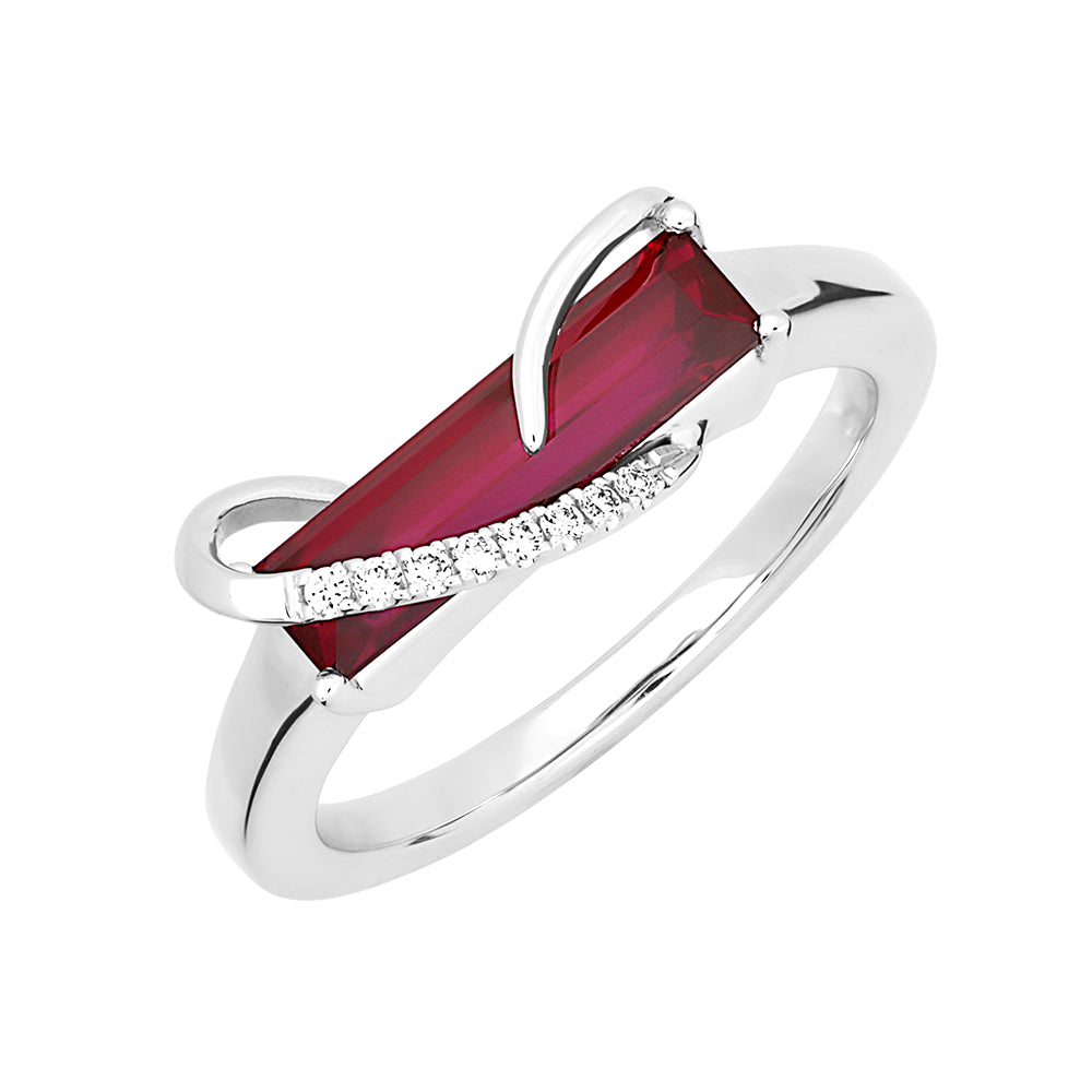 Chatham lab-grown ruby ring, style CR13123WRU