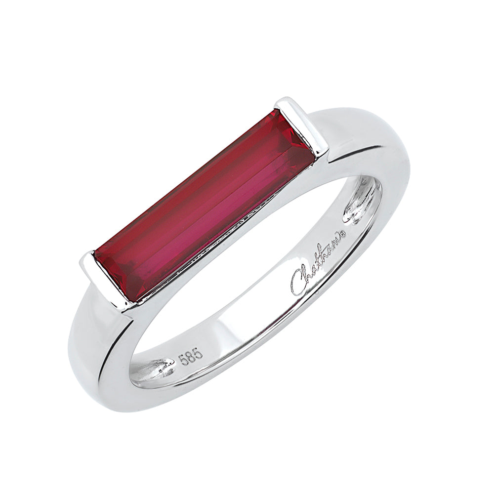 Chatham lab-grown ruby ring, style CR13125WRU