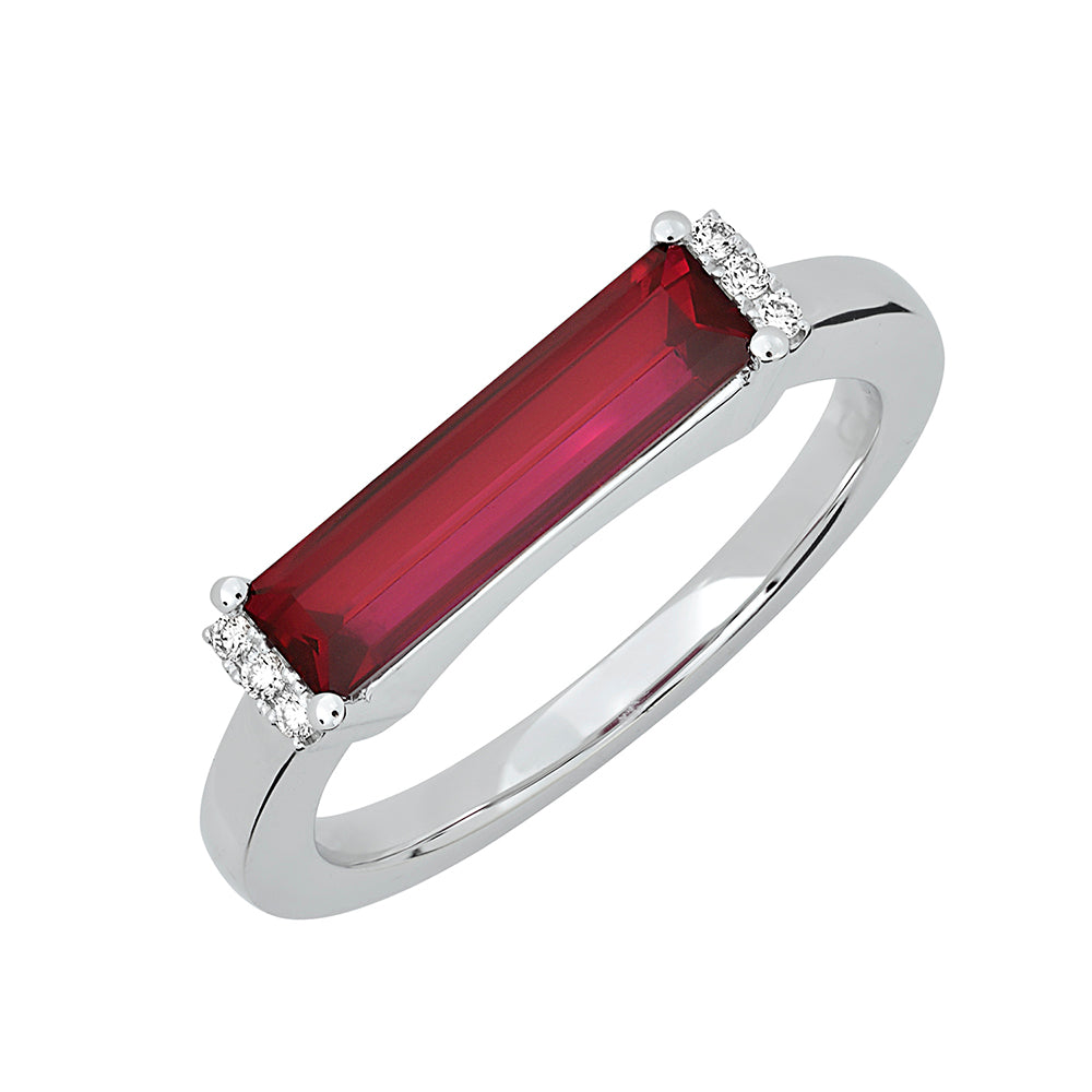 Chatham lab-grown ruby ring, style CR13126WRU