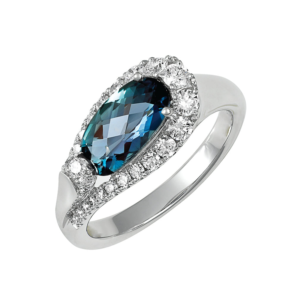Chatham lab-grown alexandrite ring, style CR14583WAL