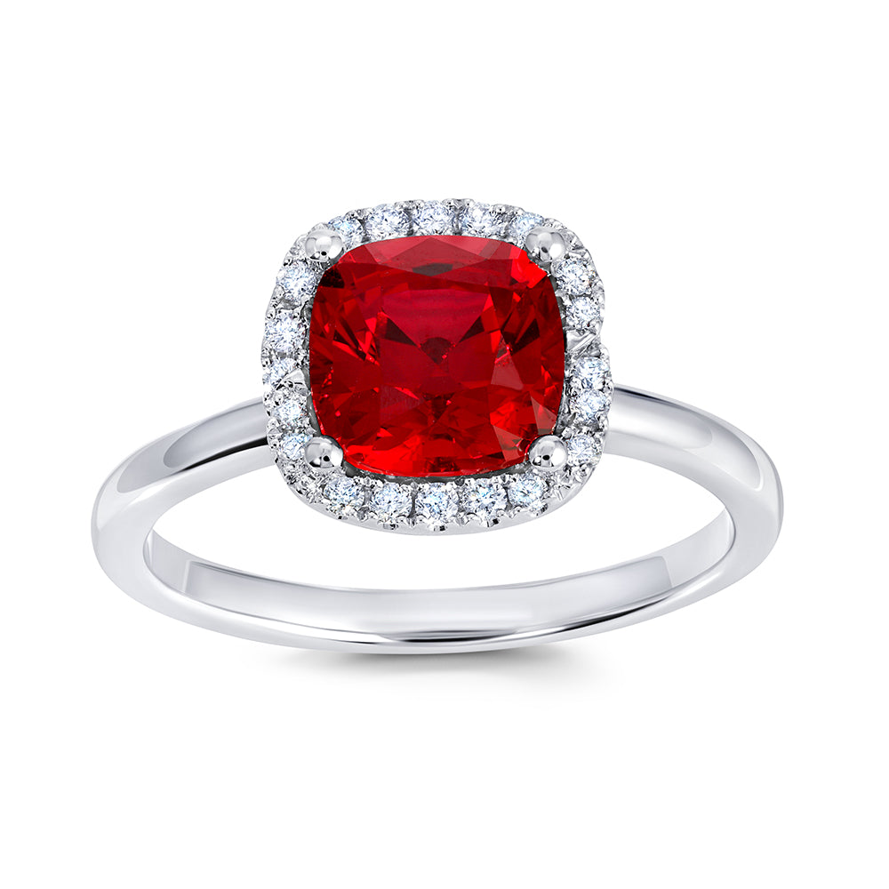 Chatham lab-grown ruby ring, style CR14846WRU