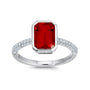 Chatham lab-grown ruby ring in 14k white gold, style CR14969WRU