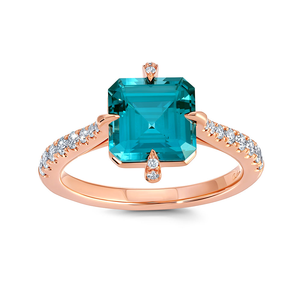 Chatham lab-grown spinel ring, style CR14970RPA