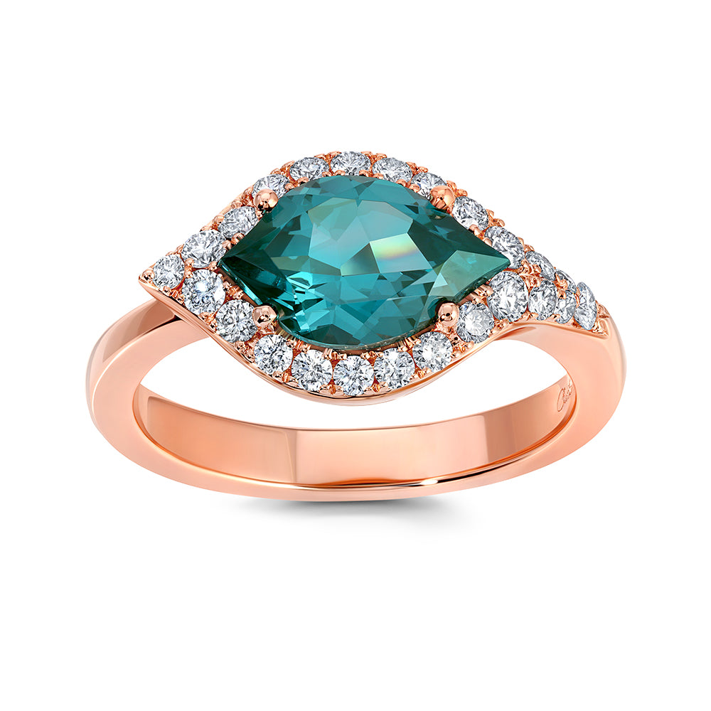 Chatham lab-grown spinel ring, style CR14973RPA