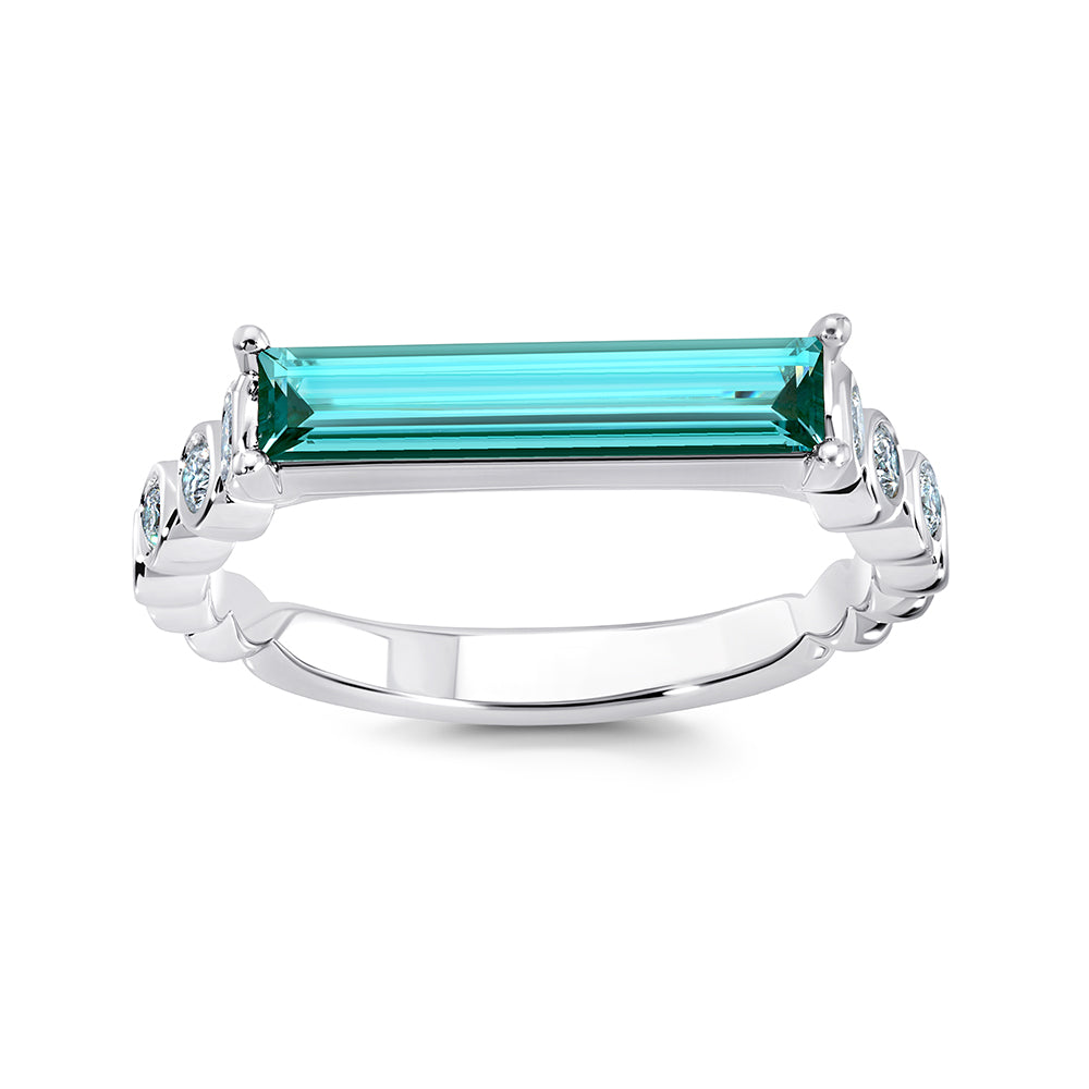 Chatham lab-grown spinel ring, style CR14975WPA