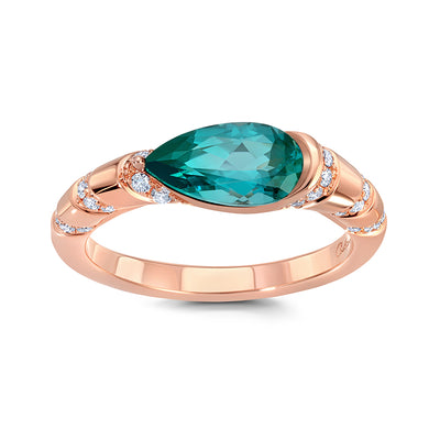 Paraiba Colored Spinel Ring