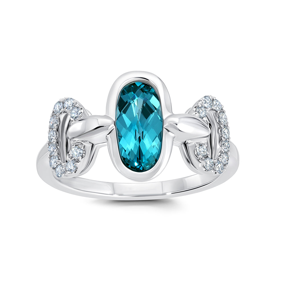 Chatham lab-grown spinel ring, style CR14979WPA