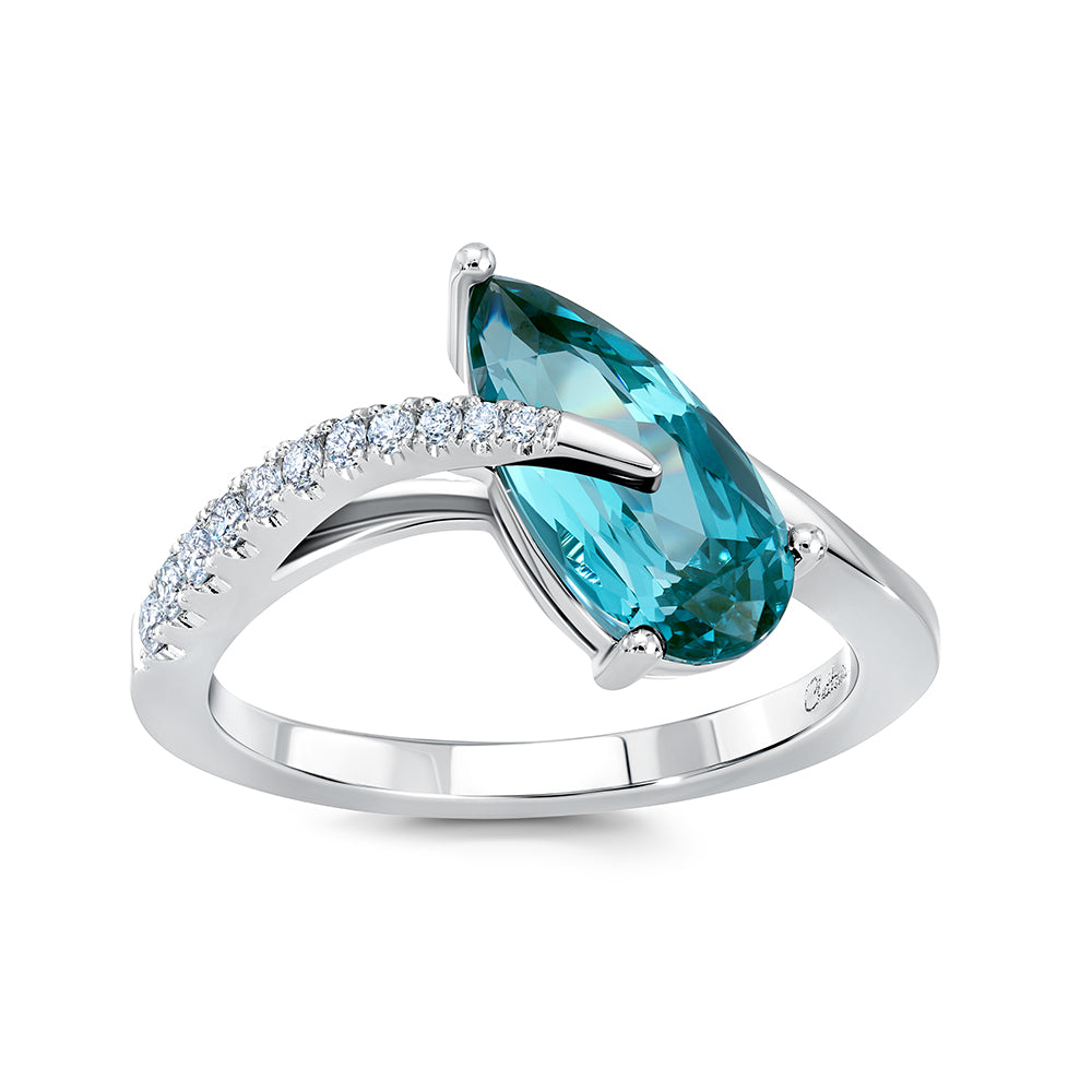 Chatham lab-grown spinel ring, style CR14980WPA