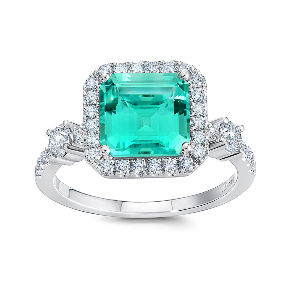 Chatham lab-grown chrysoberyl ring, style CR14983WCH