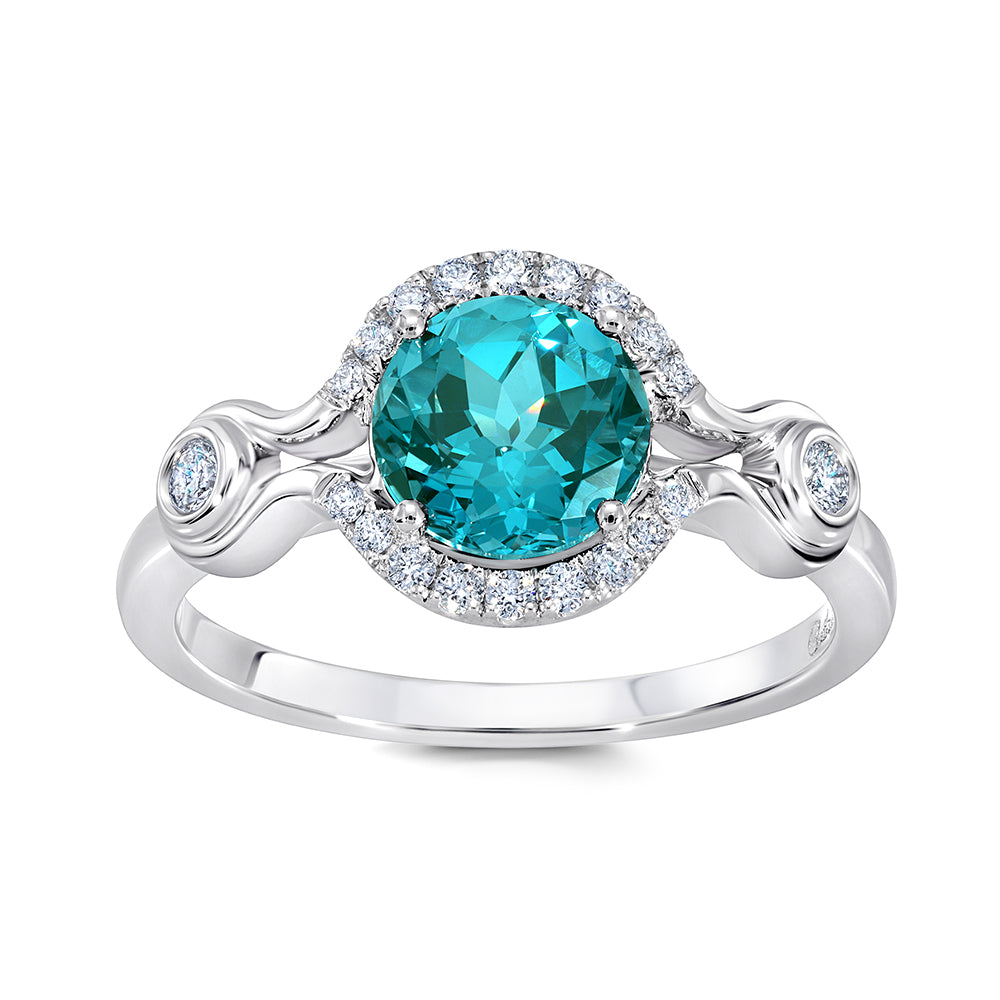 Chatham lab-grown spinel ring, style CR14984WPA